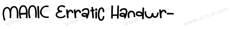 MANIC Erratic Handwr字体转换